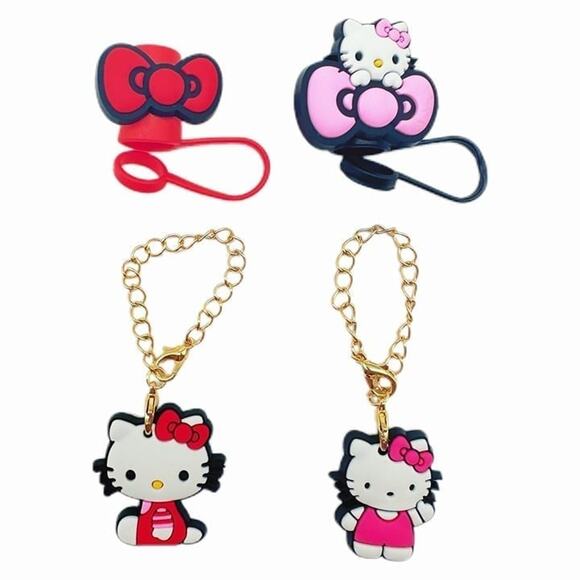 NEW • Hello Kitty Straw Topper • Hello Kitty Straw Cover - Picture 2 of 4